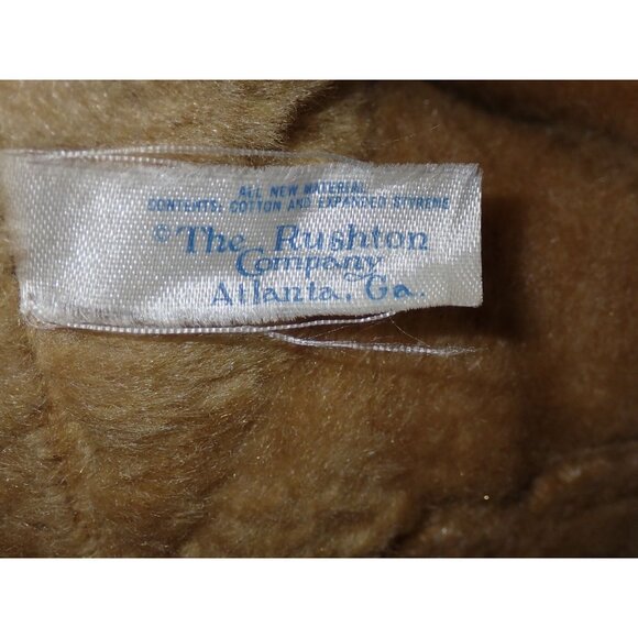 Vintage Rushton Plush Dog 13" Blood Hound Mutt Brown Stuffed Animal - Picture 6 of 6